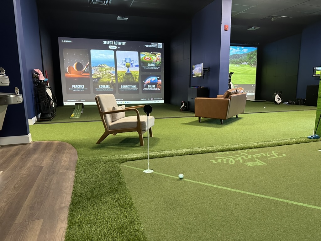 TrackMan golf simulators at Franklin Golf Lab in Franklin TN